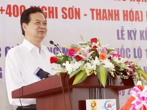 Khởi công Dự án mở rộng quốc lộ 1A đoạn Nghi Sơn - Cầu Giát